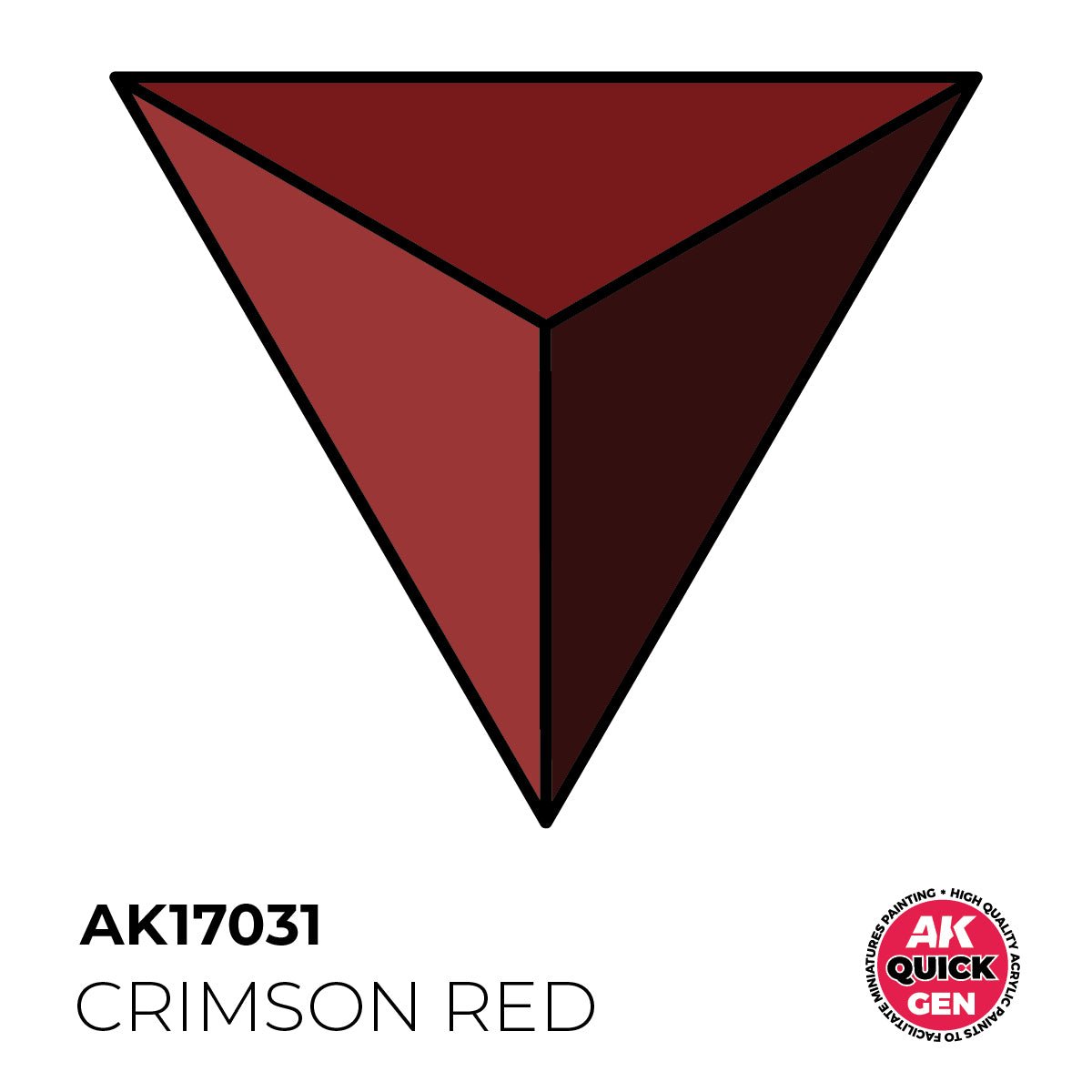 AK Interactive Quick Gen - Crimson Red 18ml AK17031 - Loaded Dice