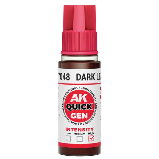 AK Quick Gen contrast paint Dark Leather 18ml dropper bottle