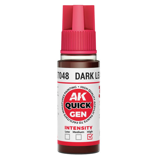 AK Quick Gen contrast paint Dark Leather 18ml dropper bottle