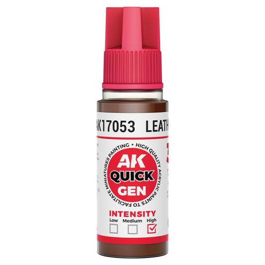 AK Quick Gen contrast paint Leather 18ml dropper bottle