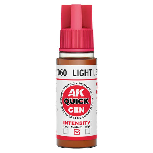 AK Quick Gen contrast paint Light Leather 18ml dropper bottle