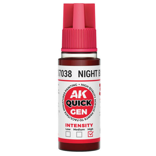 AK Quick Gen contrast paint Night Blood 18ml dropper bottle