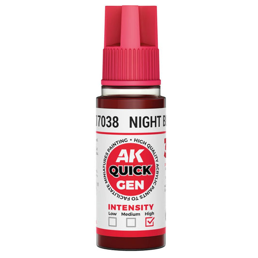 AK Quick Gen contrast paint Night Blood 18ml dropper bottle