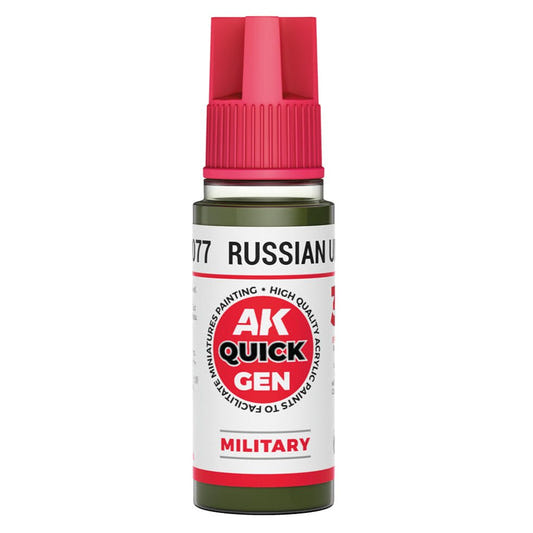 AK Quick Gen contrast paint Russian Uniform 18ml dropper bottle