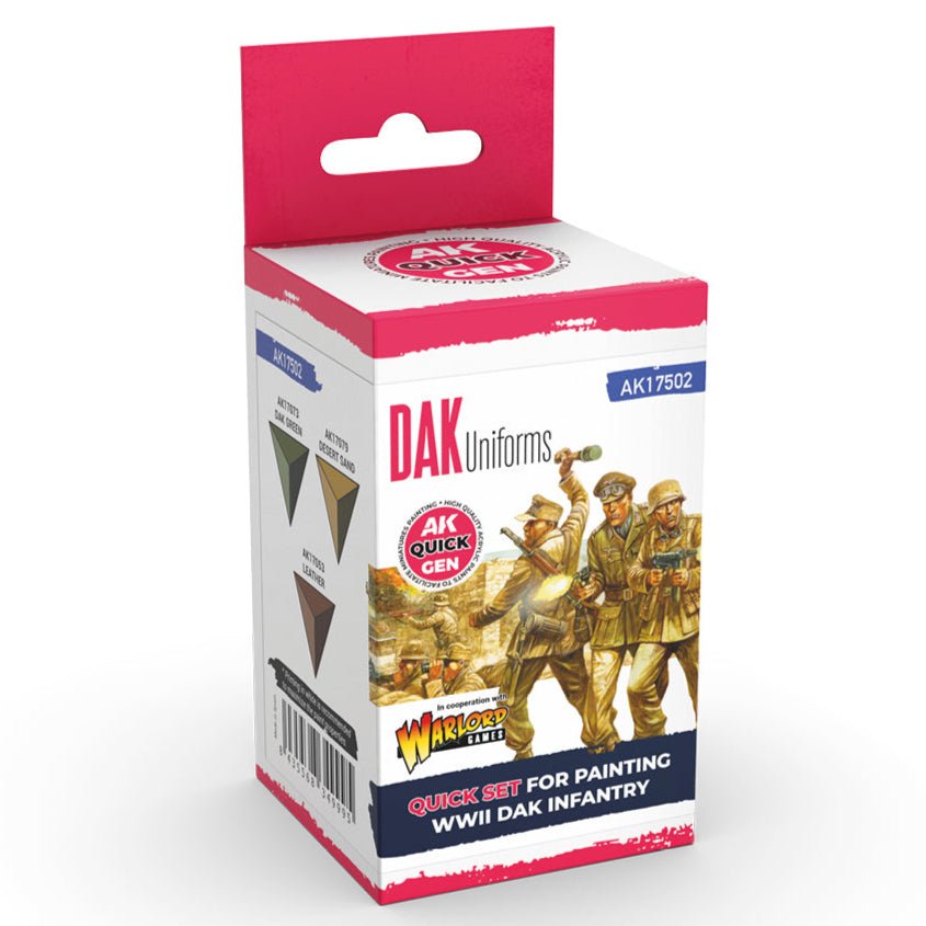 AK Quick Gen contrast paint Set - DAK Uniforms 18ml dropper bottle
