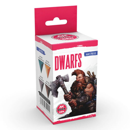 AK Quick Gen contrast paint Set - Dwarfs 18ml dropper bottle
