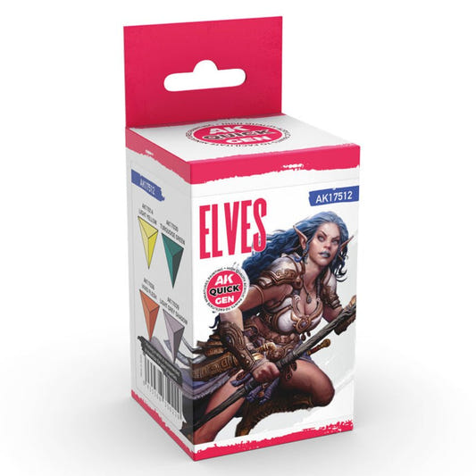AK Quick Gen contrast paint Set - Elves 18ml dropper bottle