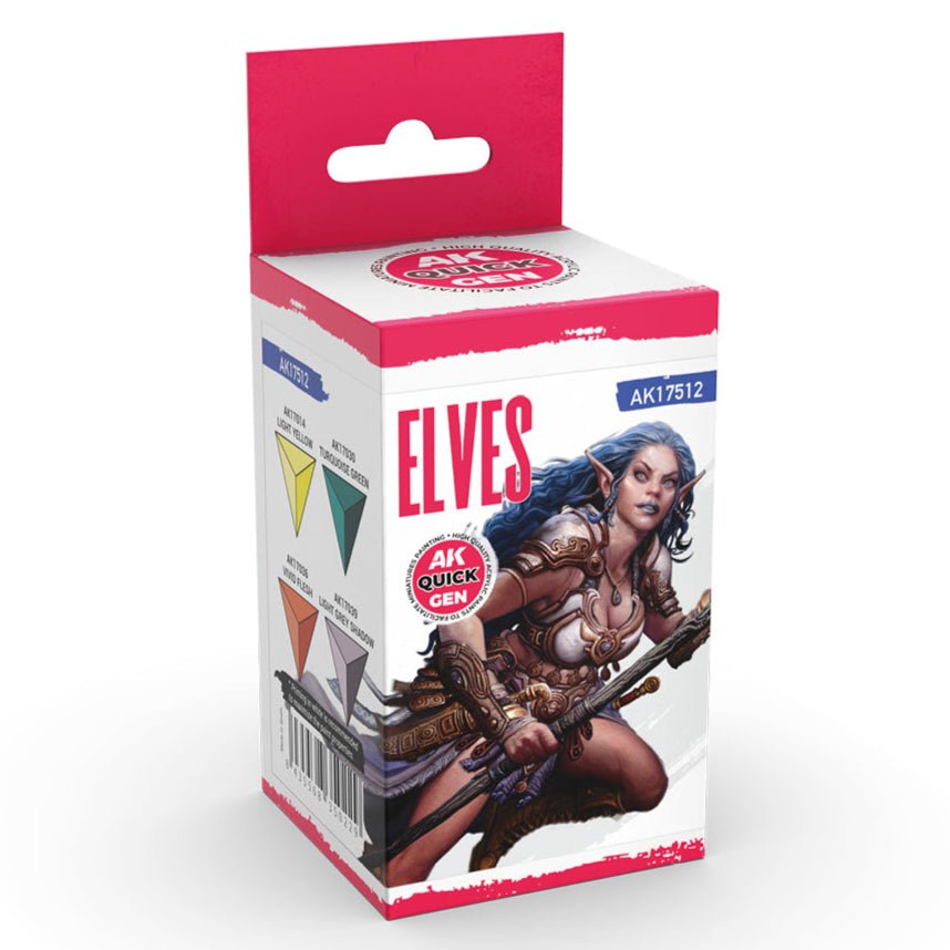 AK Quick Gen contrast paint Set - Elves 18ml dropper bottle