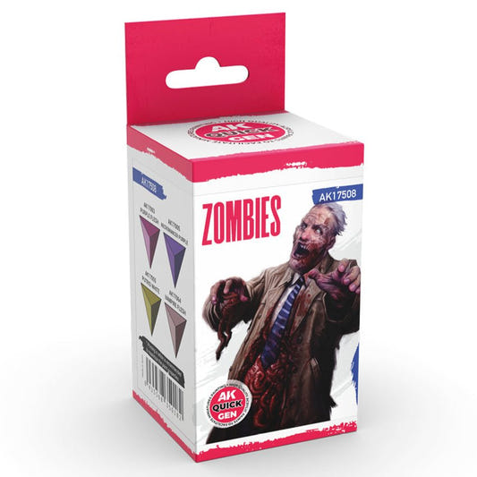 AK Quick Gen contrast paint Set - Zombies 18ml dropper bottle