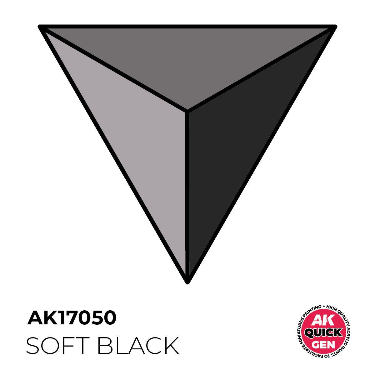 AK Interactive Quick Gen - Soft Black 18ml AK17050 - Loaded Dice