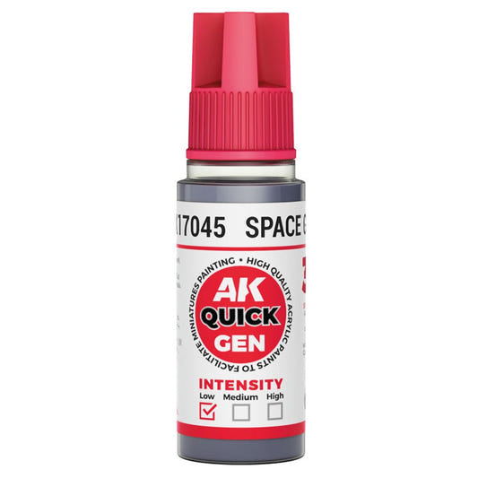 AK Quick Gen contrast paint Space Grey 18ml dropper bottle