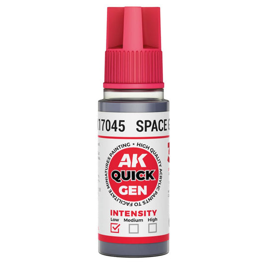 AK Quick Gen contrast paint Space Grey 18ml dropper bottle