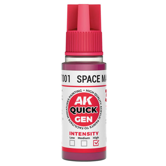 AK Quick Gen contrast paint Space Magenta 18ml dropper bottle