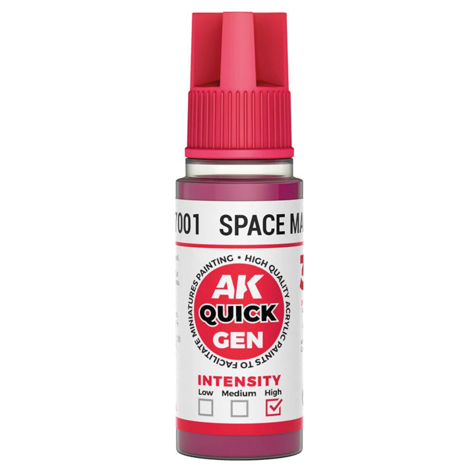 AK Quick Gen contrast paint Space Magenta 18ml dropper bottle