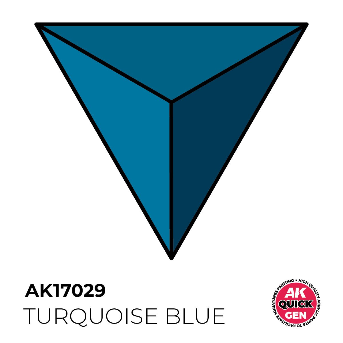 AK Interactive Quick Gen - Turquoise Blue 18ml AK17029 - Loaded Dice