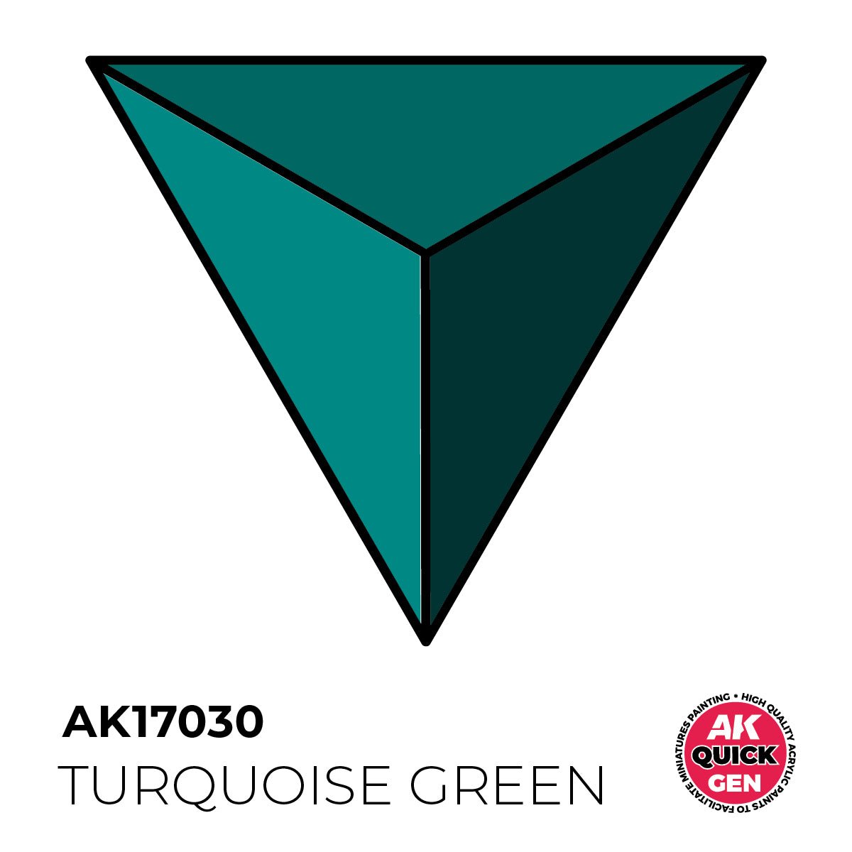 AK Interactive Quick Gen - Turquoise Green 18ml AK17030 - Loaded Dice