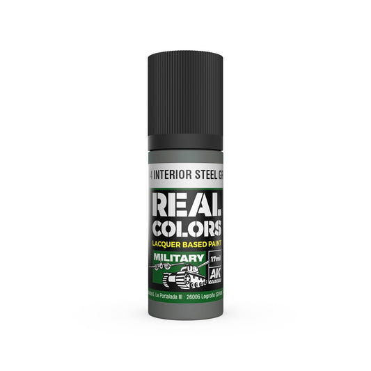 AK Interactive Real Colors acrylic lacquer paint A-14 Interior Steel Grey