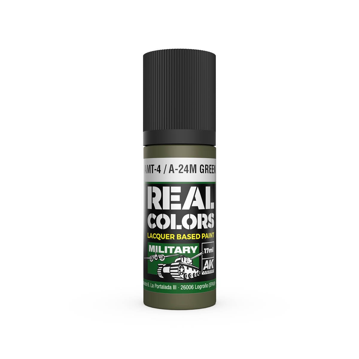 AK Interactive Real Colors acrylic lacquer paint AMT-4 / A-24m Green
