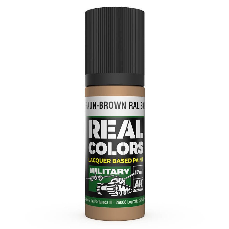 AK Interactive Real Colors acrylic lacquer paint Braun-Brown RAL 8020