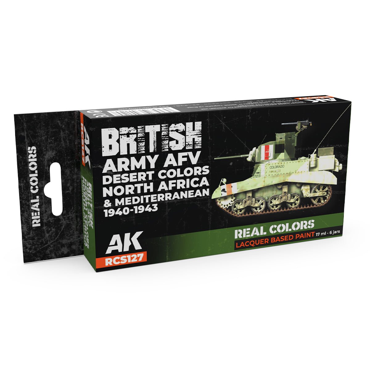 AK Real Colors paint set British Army AFV Desert Colors. North Africa and Mediterranean 1940-1943 Set