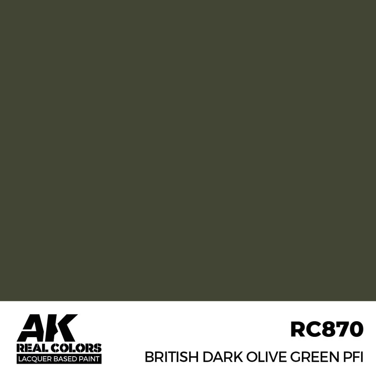 AK Interactive Real Colors - British Dark Olive Green PFI - Loaded Dice