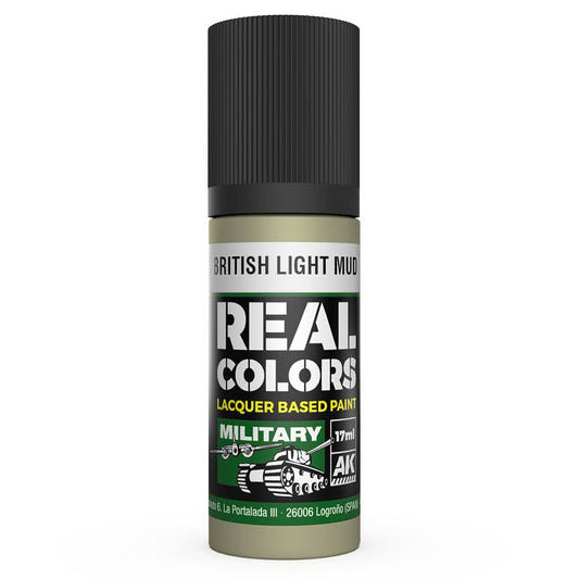 AK Interactive Real Colors acrylic lacquer paint British Light Mud