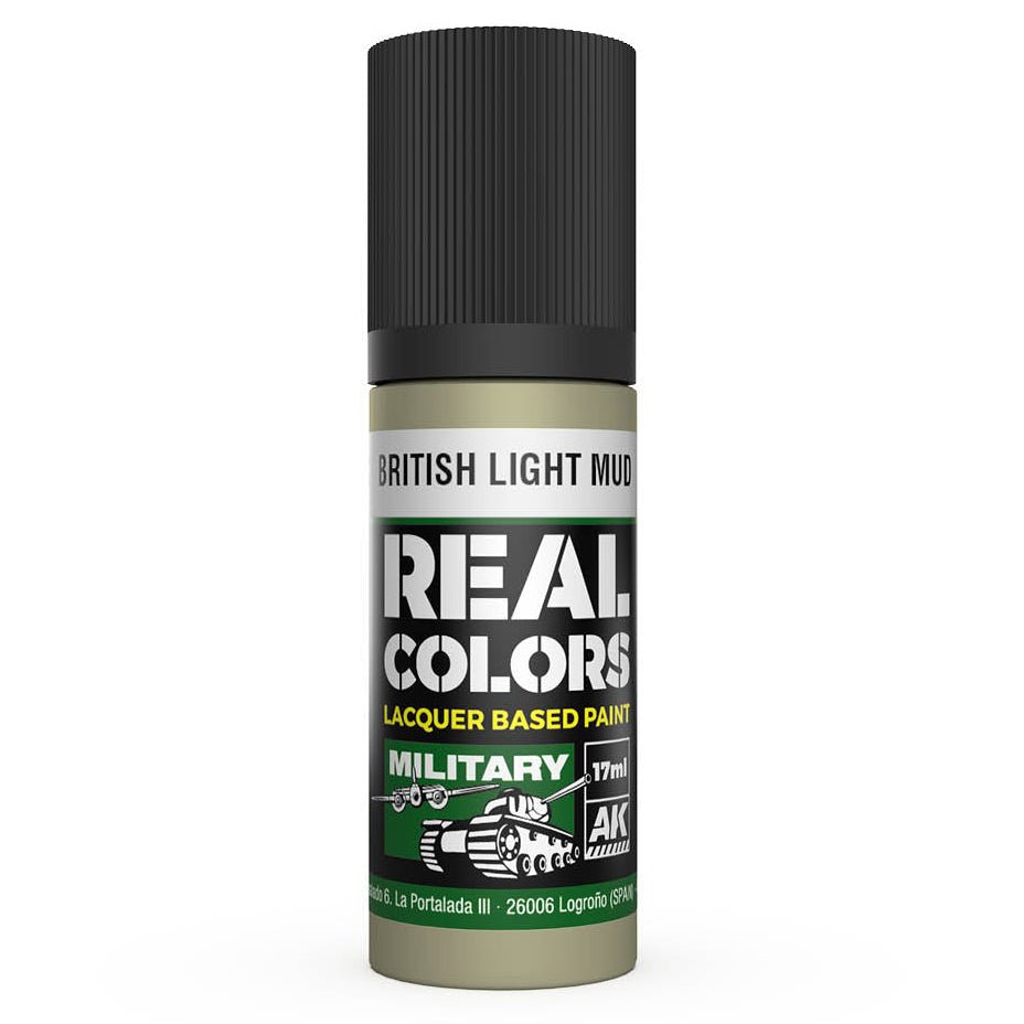 AK Interactive Real Colors acrylic lacquer paint British Light Mud