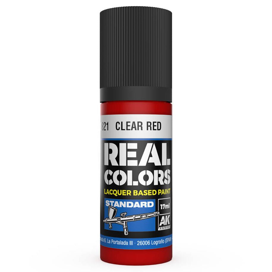 AK Interactive Real Colors acrylic lacquer paint Clear Red