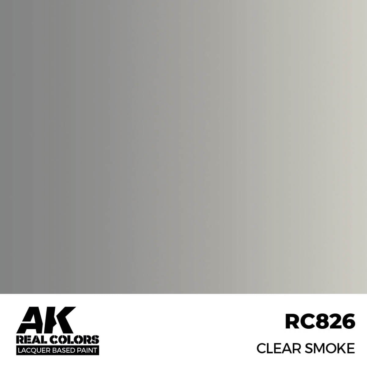 AK Interactive Real Colors - Clear Smoke 17ml. (RC826) - Loaded Dice