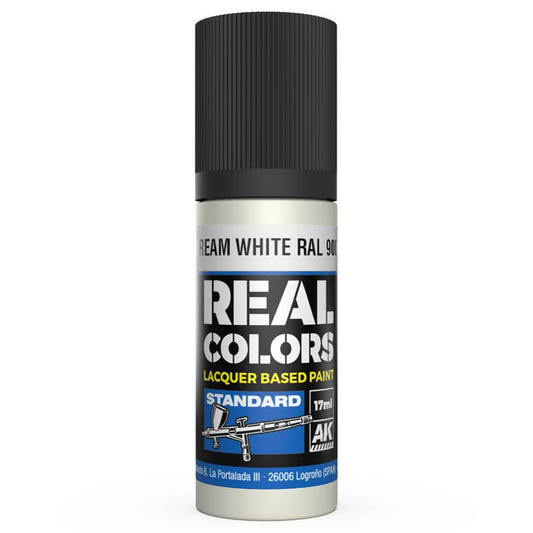 AK Interactive Real Colors acrylic lacquer paint Cream White RAL 9001