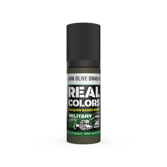 AK Interactive Real Colors acrylic lacquer paint Dark Olive Drab 41