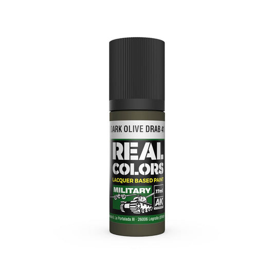 AK Interactive Real Colors acrylic lacquer paint Dark Olive Drab 41