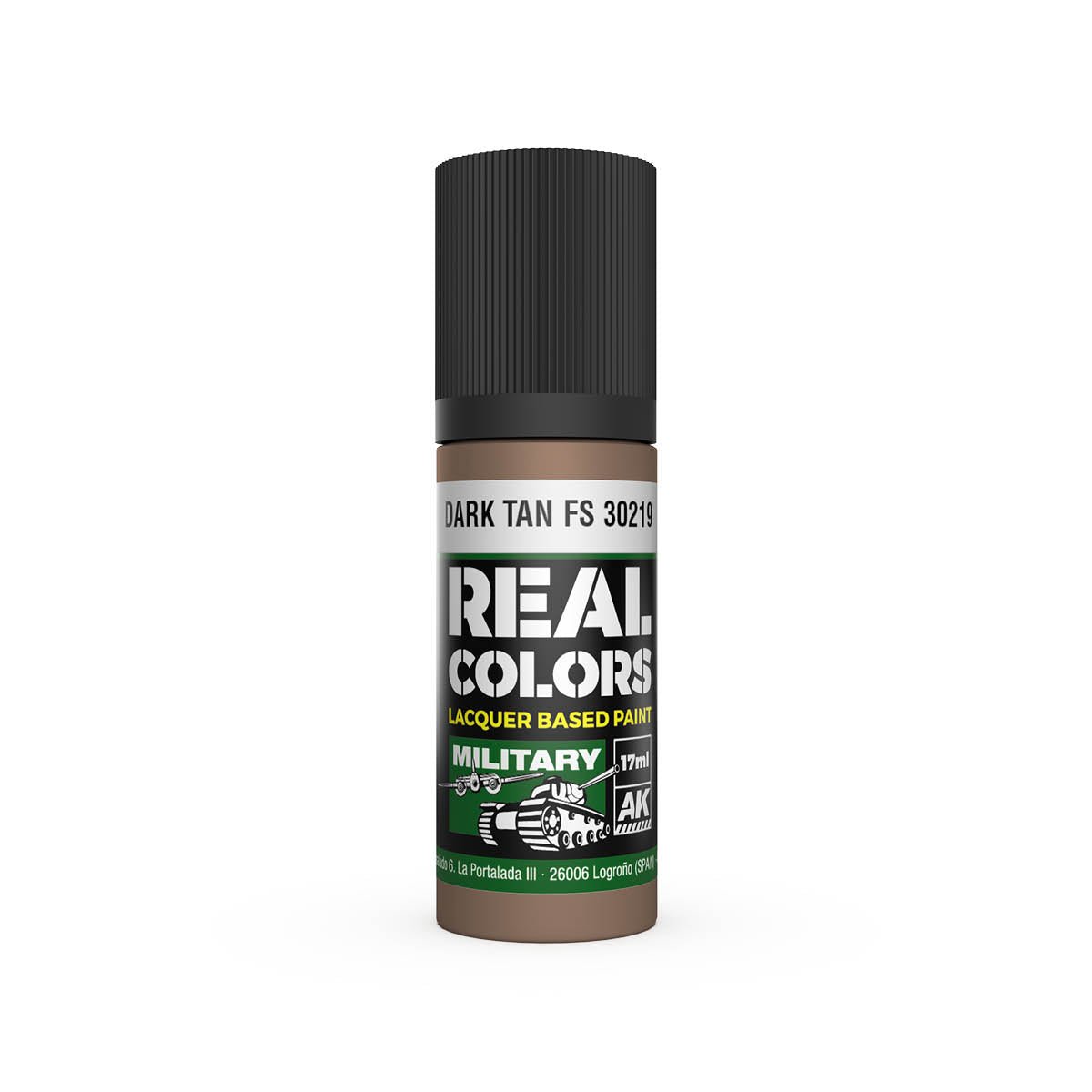 AK Interactive Real Colors acrylic lacquer paint Dark Tan FS 30219