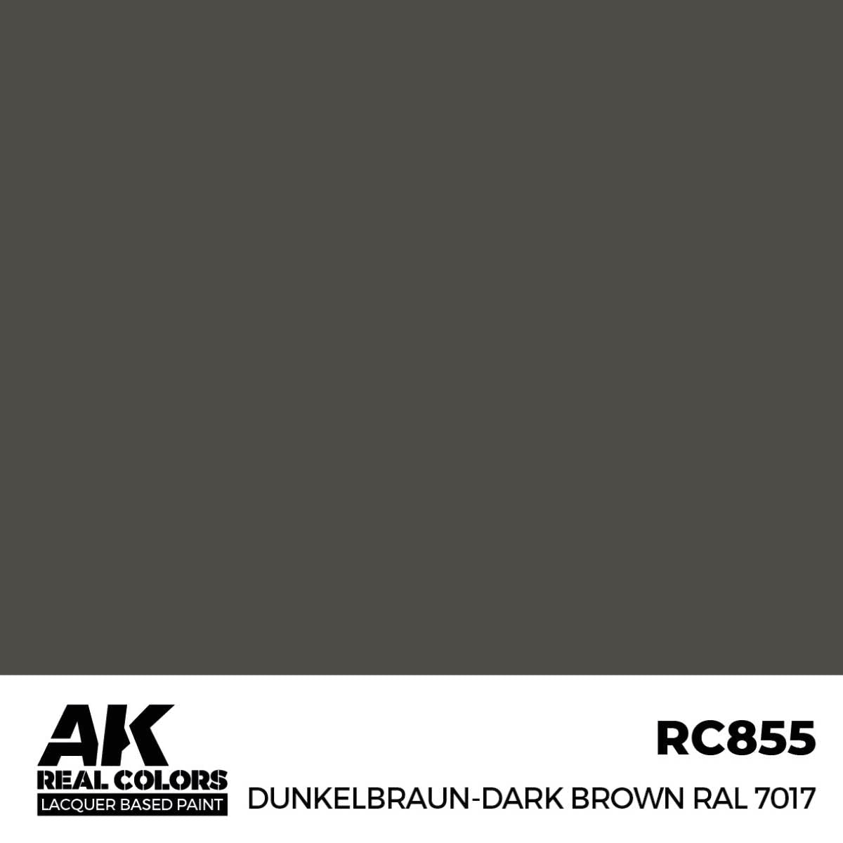AK Interactive Real Colors - Dunkelbraun-Dark Brown RAL 7017 - Loaded Dice