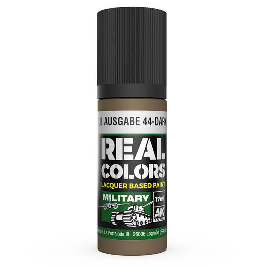 AK Interactive Real Colors acrylic lacquer paint Dunkelgelb Ausgabe 44-Dark Yellow 1944 RAL 7028