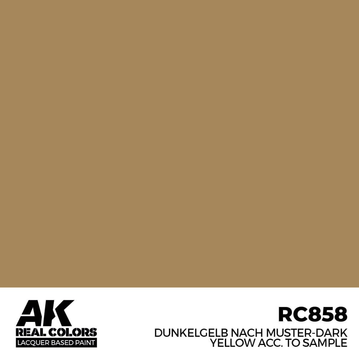 AK Interactive Real Colors - Dunkelgelb Nach Muster-Dark Yellow acc. to Sample - Loaded Dice