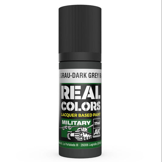 AK Interactive Real Colors acrylic lacquer paint Dunkelgrau-Dark Grey RAL 7021