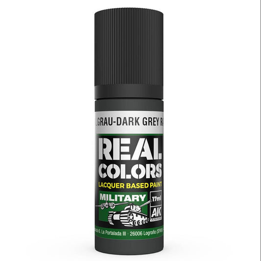 AK Interactive Real Colors acrylic lacquer paint Dunkelgrau-Dark Grey RAL 7021
