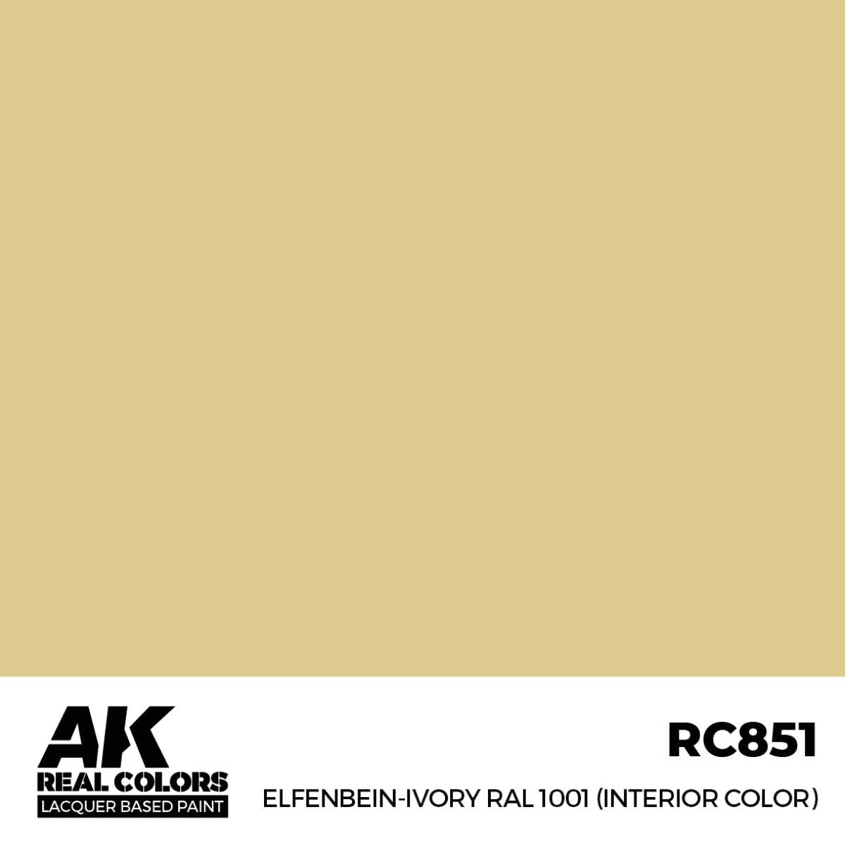 AK Interactive Real Colors - Elfenbein-Ivory RAL 1001 (Interior Color) - Loaded Dice