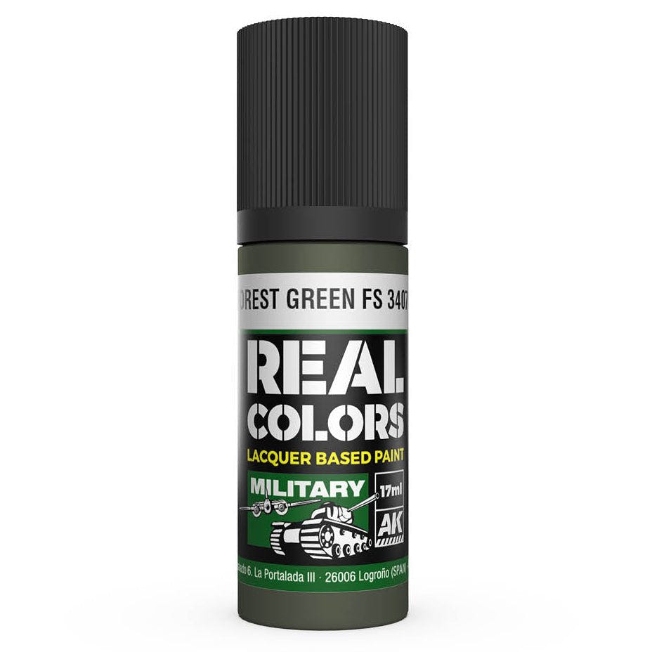 AK Interactive Real Colors acrylic lacquer paint Forest Green FS 34079
