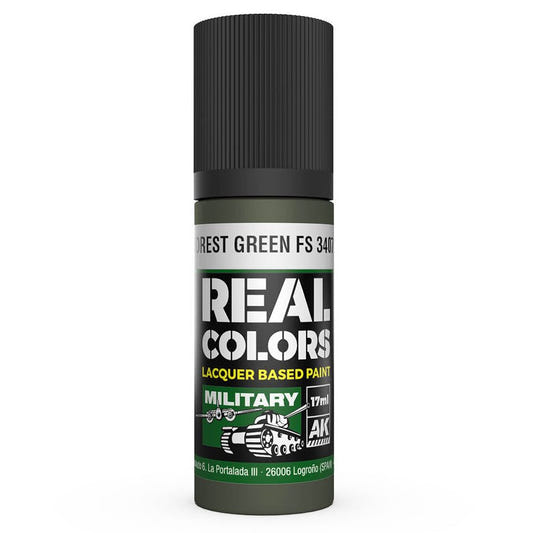 AK Interactive Real Colors acrylic lacquer paint Forest Green FS 34079
