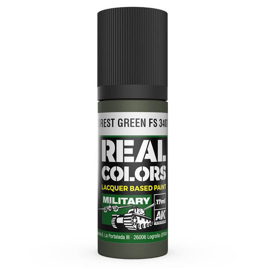 AK Interactive Real Colors acrylic lacquer paint Forest Green FS 34079