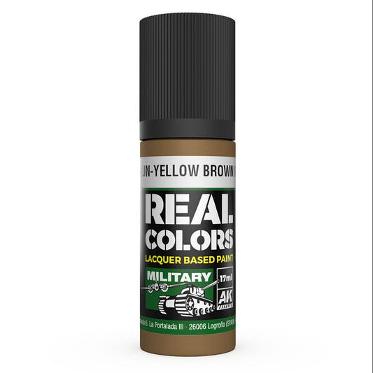 AK Interactive Real Colors acrylic lacquer paint Gelbbraun-Yellow Brown RAL 8000