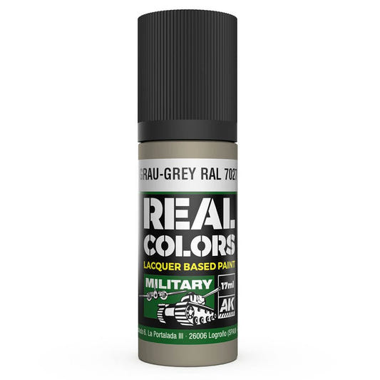 AK Interactive Real Colors acrylic lacquer paint Grau-Grey RAL 7027