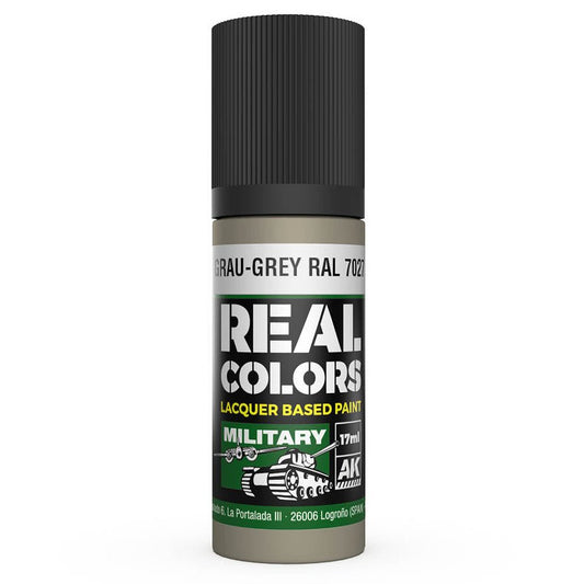 AK Interactive Real Colors acrylic lacquer paint Grau-Grey RAL 7027