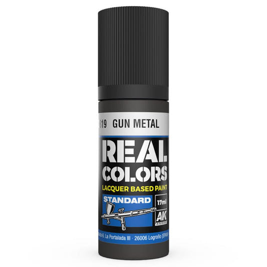 AK Interactive Real Colors acrylic lacquer paint Gun Metal