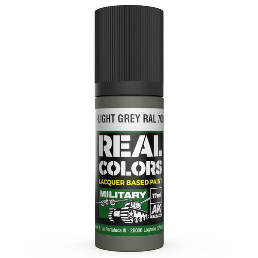 AK Interactive Real Colors acrylic lacquer paint Hellgrau-Light Grey RAL 7009 (Interior Color)