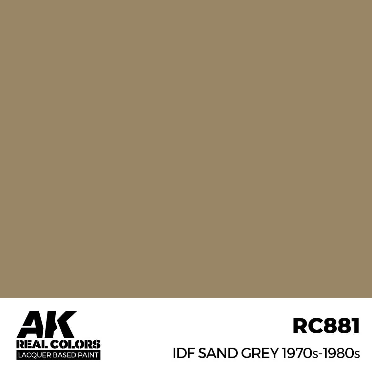 AK Interactive Real Colors - IDF Sand Grey 1970s-1980s - Loaded Dice
