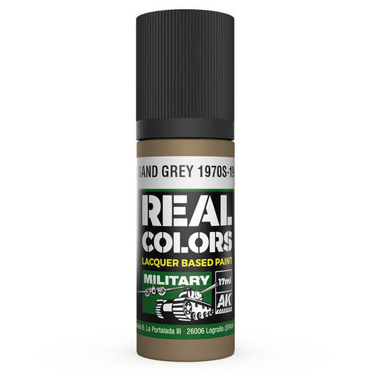 AK Interactive Real Colors acrylic lacquer paint IDF Sand Grey 1970s-1980s
