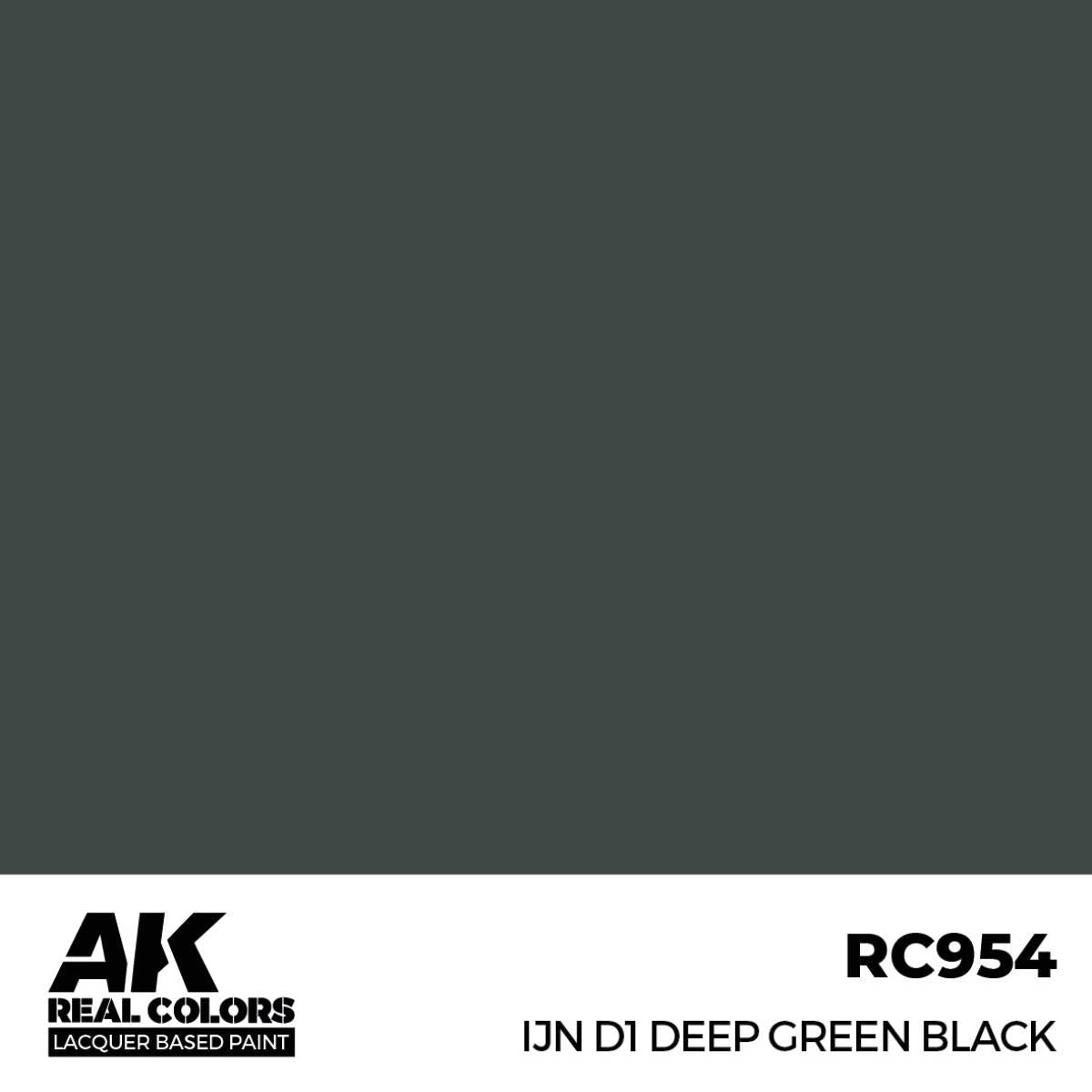 AK Interactive Real Colors - IJN D1 Deep Green Black - Loaded Dice